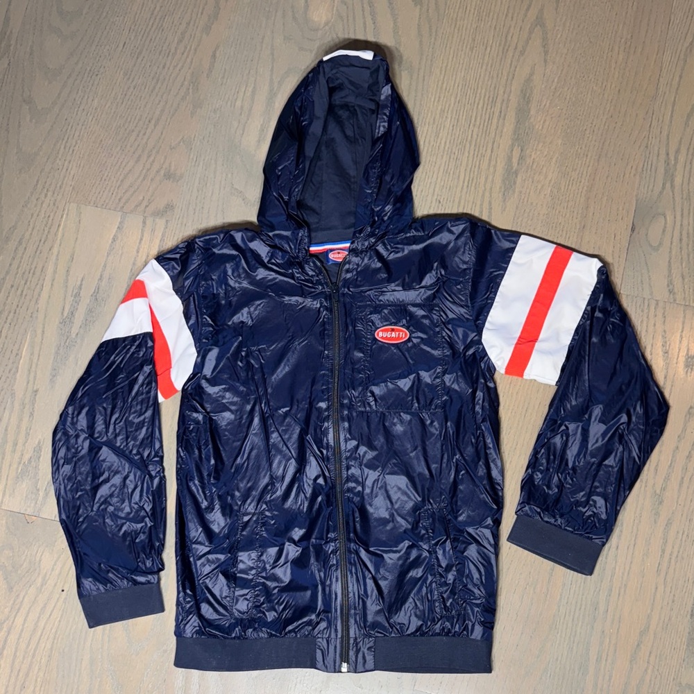 Bugatti Navy and Red Kids Raincoat
